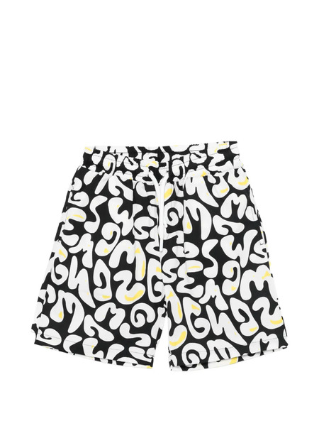  Msgm Kids Logo-print Shorts - Black 