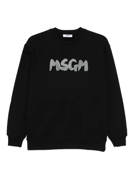  Msgm Kids Logo-print Sweatshirt - Black 