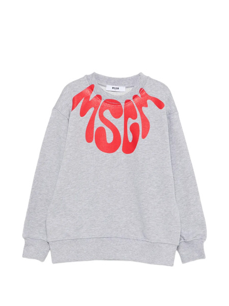  Msgm Kids Logo-print Sweatshirt - Grey 