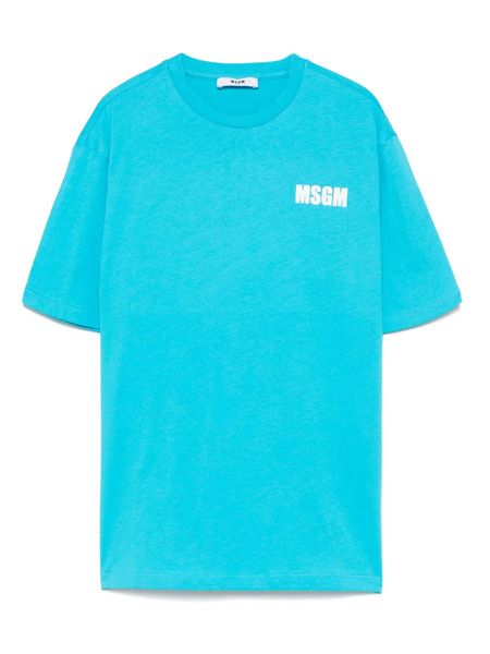  Msgm Kids Logo-print T-shirt - Blue 