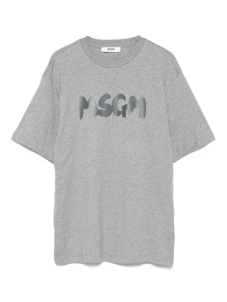  Msgm Kids Logo-print T-shirt - Grey 