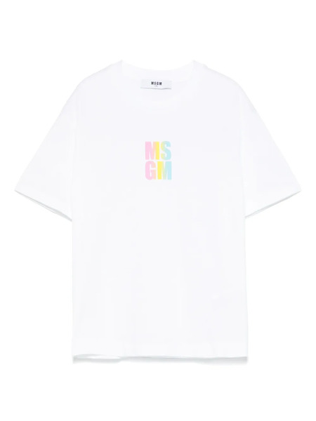  Msgm Kids Logo-print T-shirt - White 