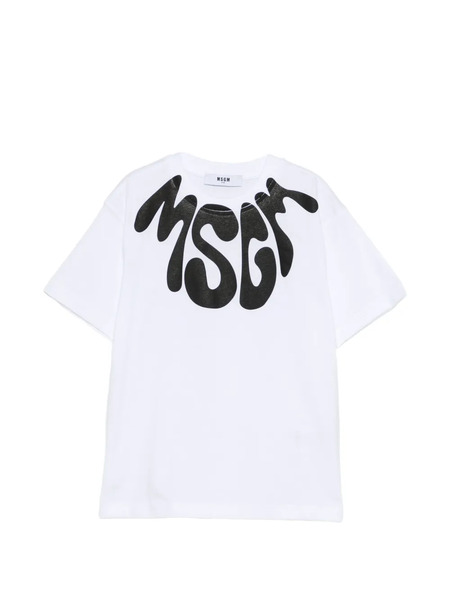  Msgm Kids Logo-print T-shirt - White 