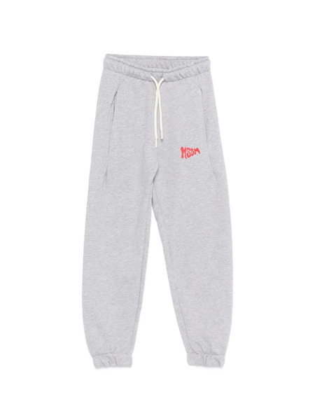  Msgm Kids Logo-print Track Pants - Grey 
