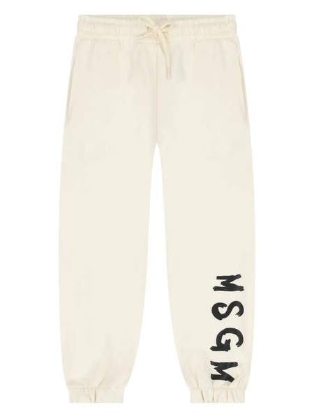 Msgm Kids Logo-print Track Pants - White 