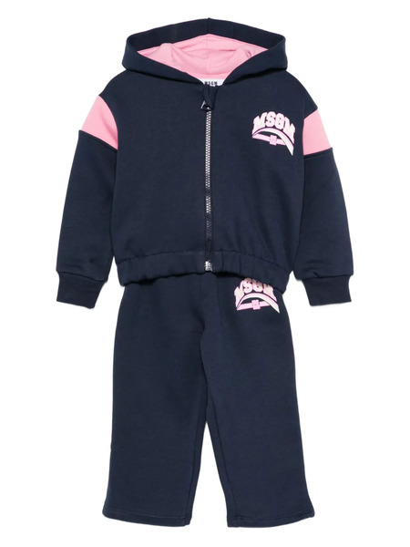  Msgm Kids Logo-print Tracksuit Set - Blue 