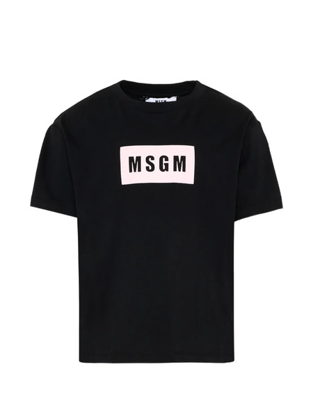  Msgm Kids Logo T-shirt - Black 
