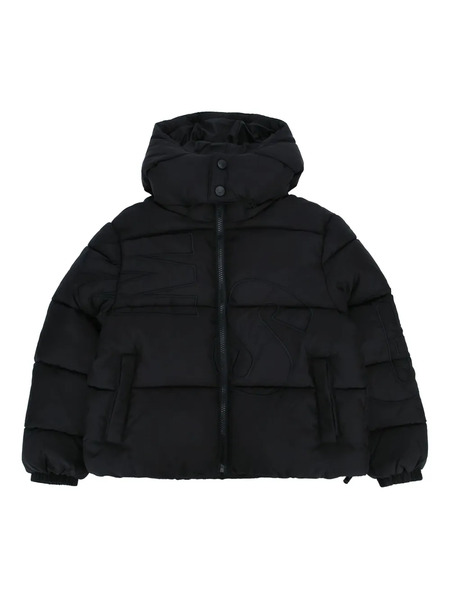  Msgm Kids Monogram Puffer Jacket - Black 