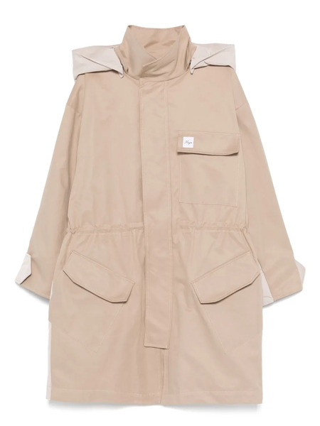  Msgm Kids Panelled Parka Coat - Neutrals 