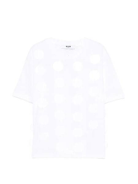  Msgm Kids Polka Dot T-shirt - White 