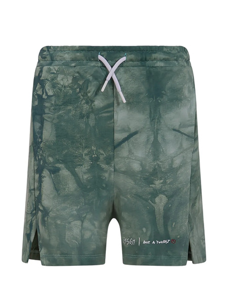  Msgm Kids Printed Bermuda Shorts - Green 