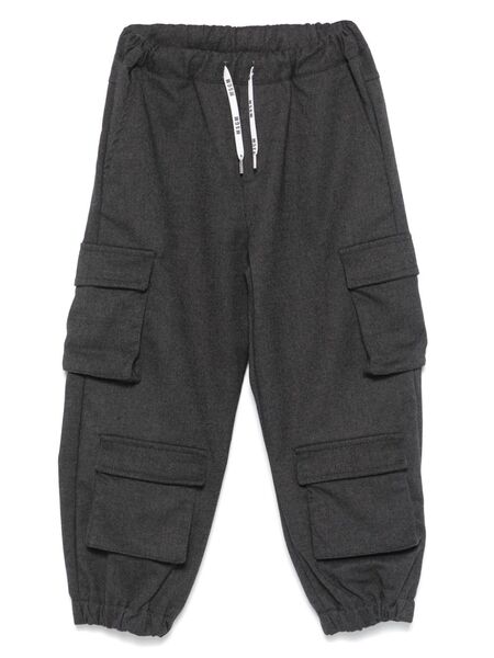  Msgm Kids Tapered Cargo Pants - Grey 
