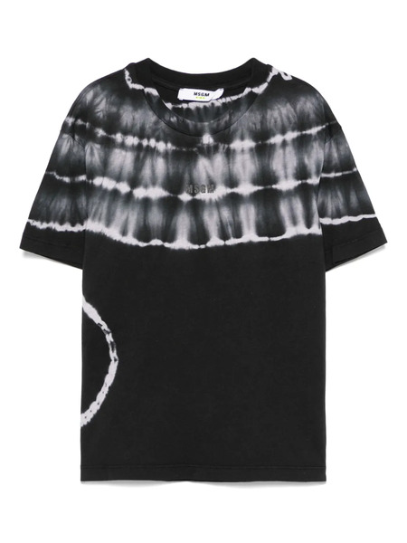  Msgm Kids Tie-dye T-shirt - Black 