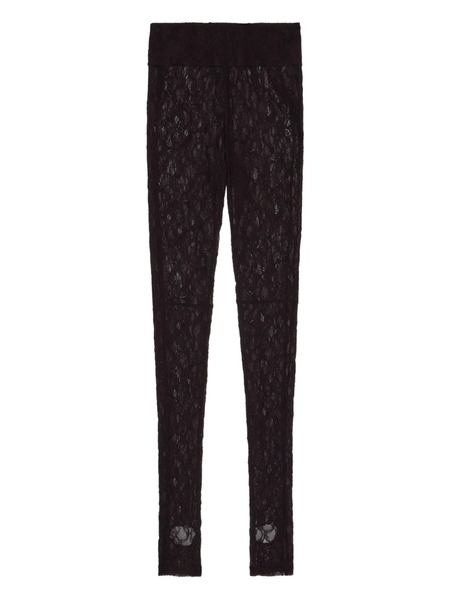  Msgm Lace Leggings - Black 