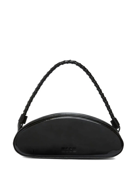  Msgm Logo-debossed Leather Tote Bag - Black 