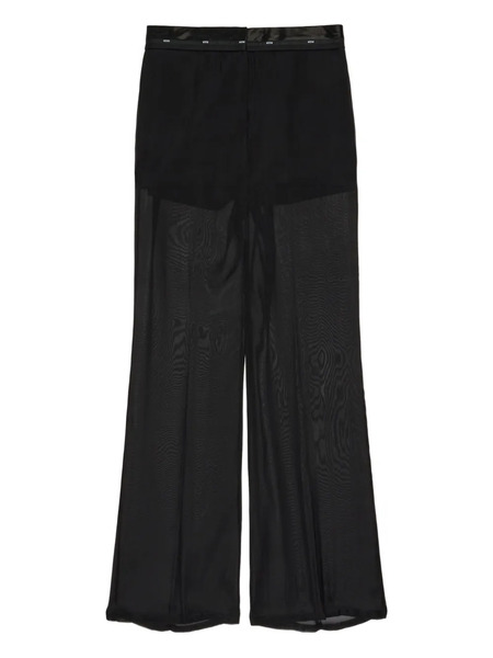  Msgm Logo-detail Trousers - Black 