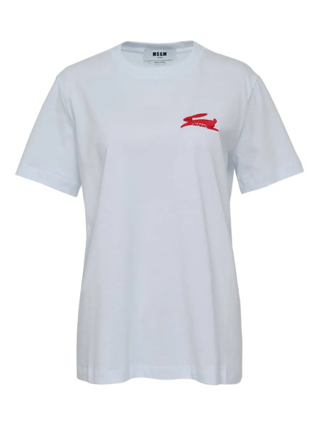  Msgm Logo-embellished T-shirt - White 