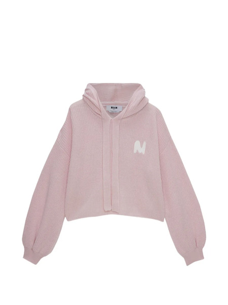  Msgm Logo-embellishment Sweater - Pink 
