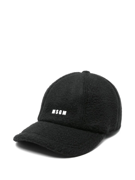  Msgm Logo-embossed Baseball Cap - Black 