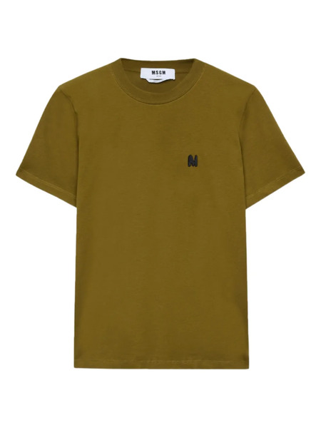  Msgm Logo-embroidered T-shirt - Green 