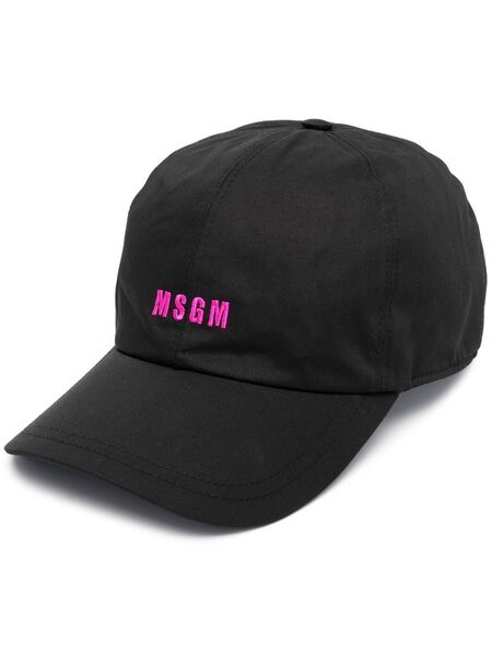  Msgm Logo-print Baseball Cap - Black 