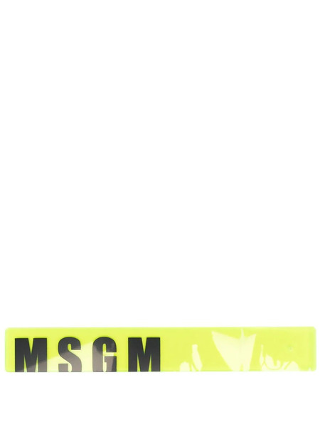  Msgm Logo-print Bookmark - Yellow 