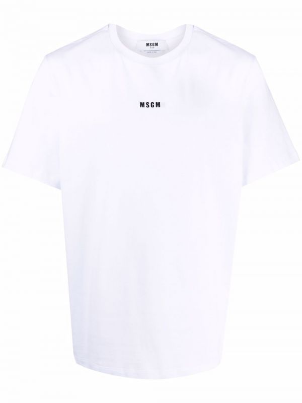  Msgm Logo-print Cotton T-shirt - White 