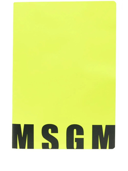  Msgm Logo-print Notebook - Yellow 