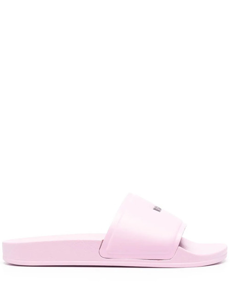  Msgm Logo-print Sliders - Pink 