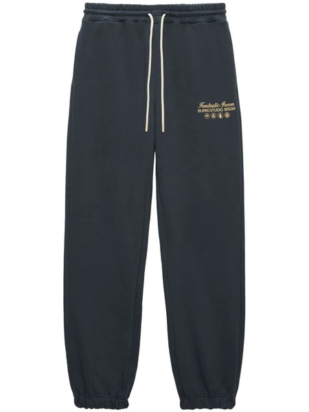  Msgm Logo-printed Jogging Trousers - Grey 