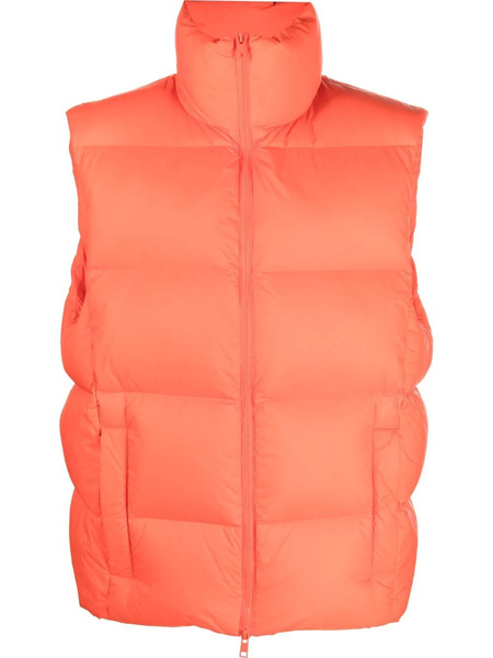  Msgm Padded Zip Gilet - Orange 