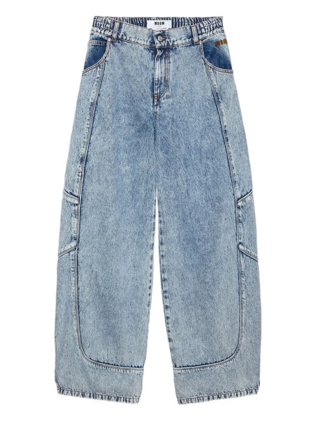  Msgm Panelled Pocket Jeans - Blue 
