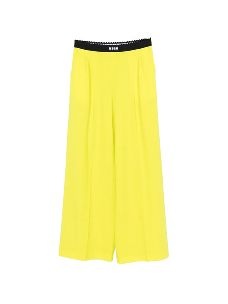  Msgm Pocket Palazzo Pants - Green 
