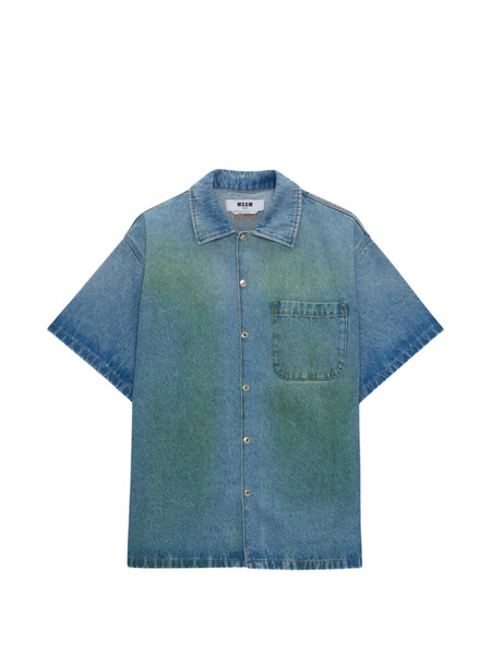  Msgm Pocket Short-sleeve Shirt - Blue 