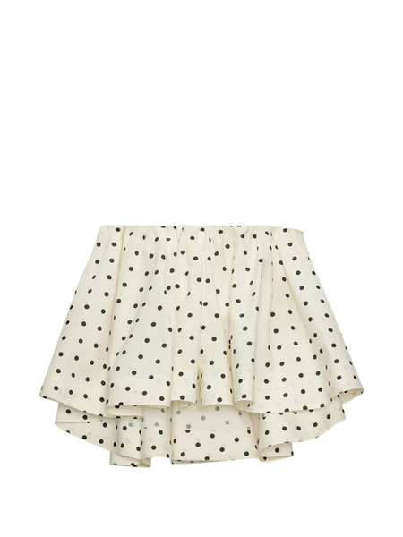  Msgm Polka-dot Tiered Top - Neutrals 