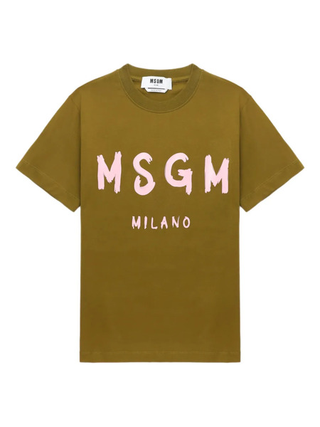  Msgm Printed T-shirt - Green 