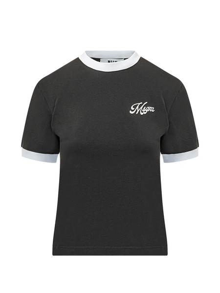  Msgm Ringer T-shirt - Black 