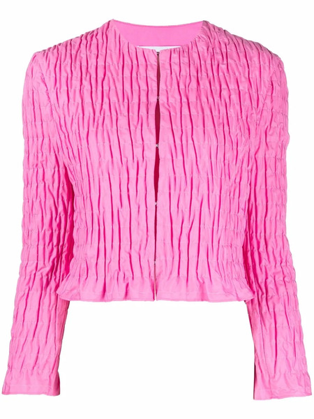  Msgm Ruffle-detail Blouse - Pink 