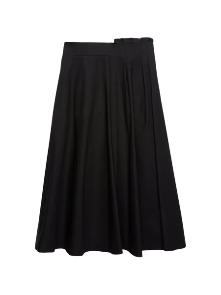  Msgm Ruffled A-line Midi Skirt - Black 