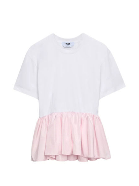  Msgm Ruffled T-shirt - White 