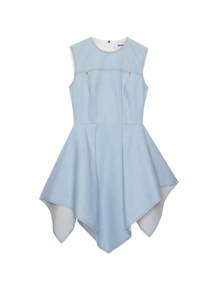  Msgm Seam Sleeveless Dress - Blue 