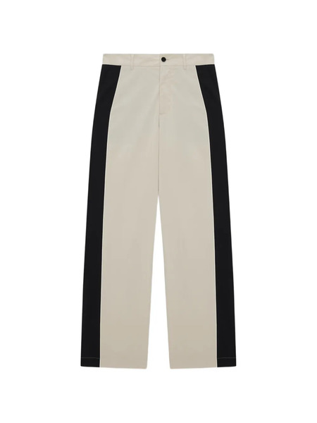  Msgm Side-stripe Trousers - Neutrals 