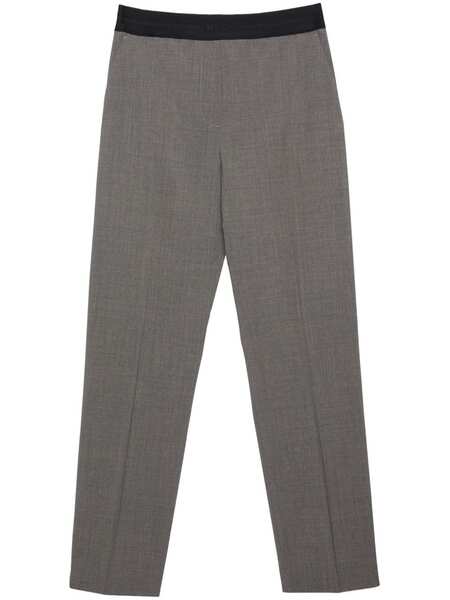  Msgm Straight-leg Virgin-wool-blend Trousers - Grey 