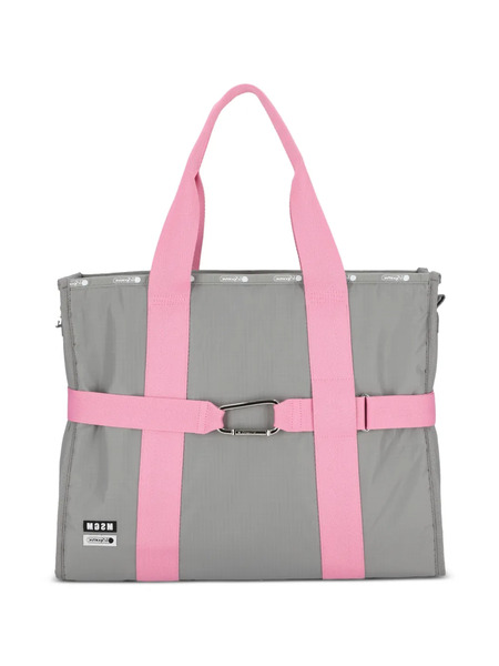  Msgm Strap Tote Bag - Grey 