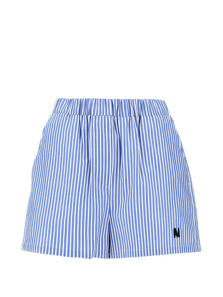  Msgm Striped Shorts - Blue 