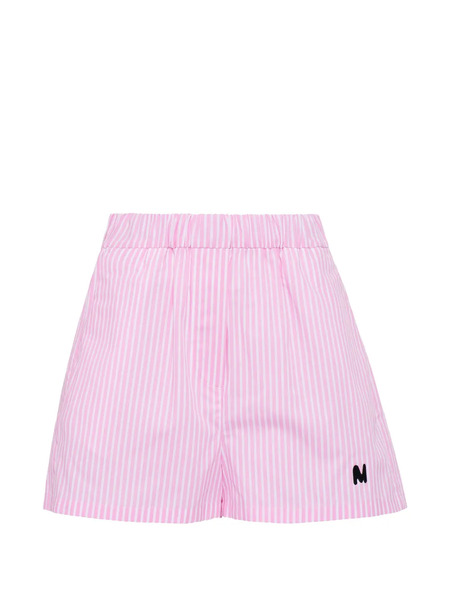  Msgm Striped Shorts - Pink 