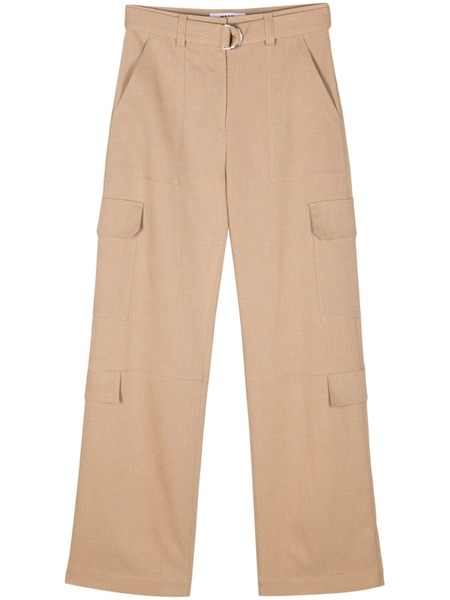  Msgm Tapered Cargo Trousers - Neutrals 