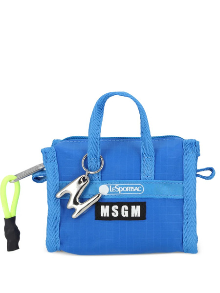  Msgm Top Handle Tote Bag - Blue 