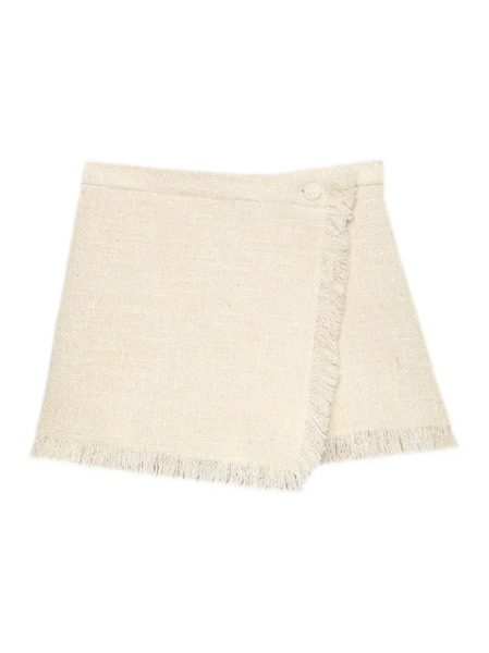  Msgm Tweed Shorts - Neutrals 