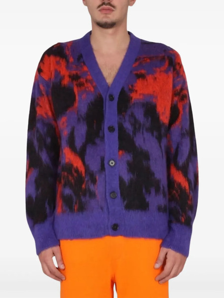  Msgm V-neck Cardigan - Purple 